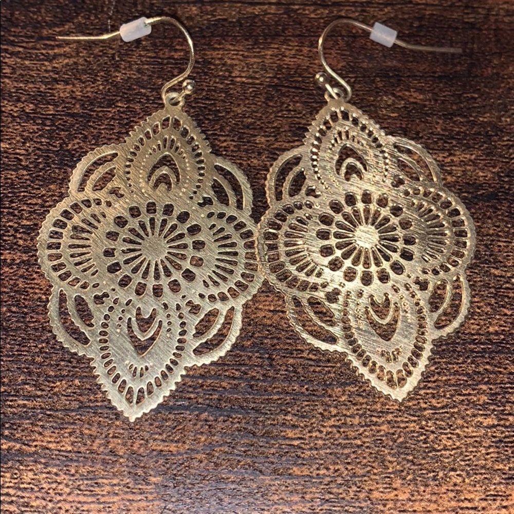 Gold Dangly Earrings